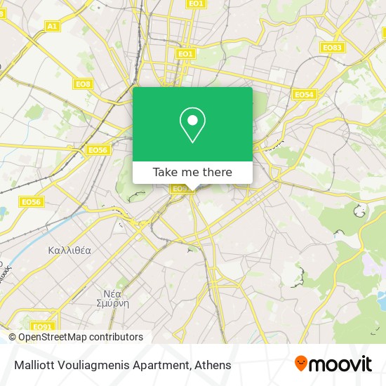 Malliott Vouliagmenis Apartment map