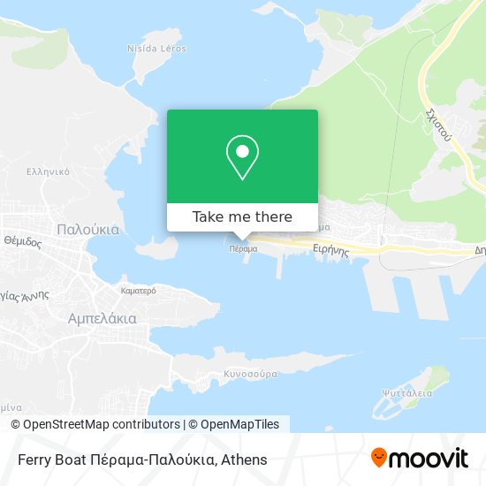 Ferry Boat Πέραμα-Παλούκια map