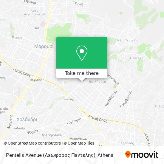 Pentelis Avenue (Λεωφόρος Πεντέλης) map