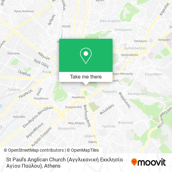 St Paul's Anglican Church (Αγγλικανική Εκκλησία Αγίου Παύλου) map