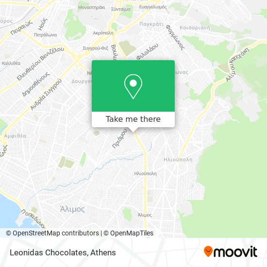 Leonidas Chocolates map