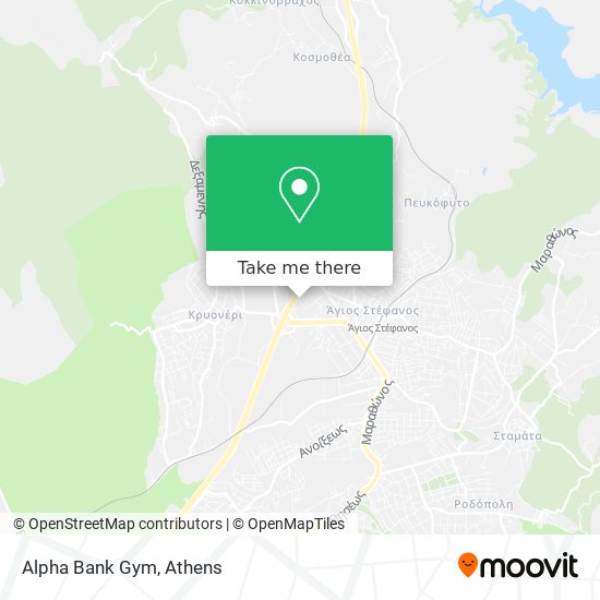 Alpha Bank Gym map