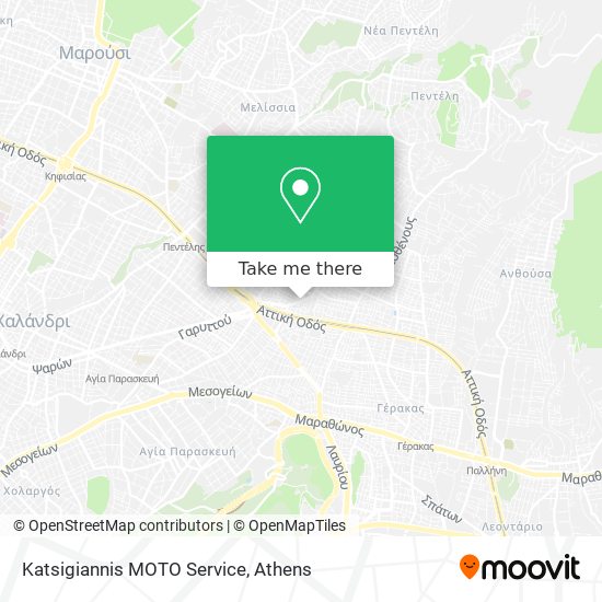 Katsigiannis MOTO Service map