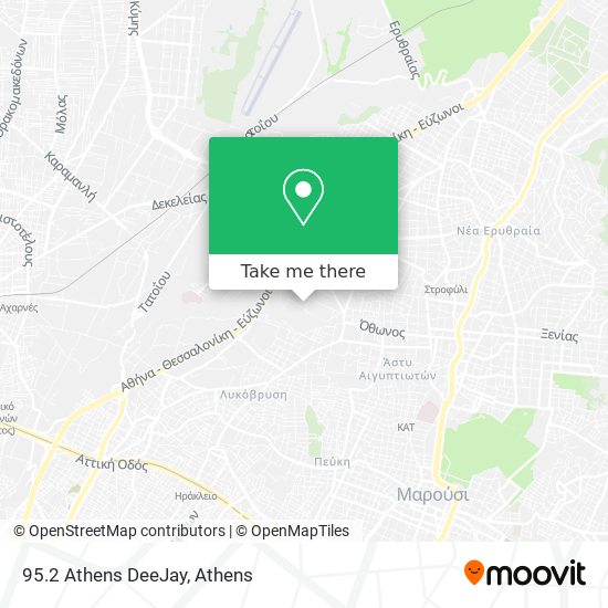95.2 Athens DeeJay map