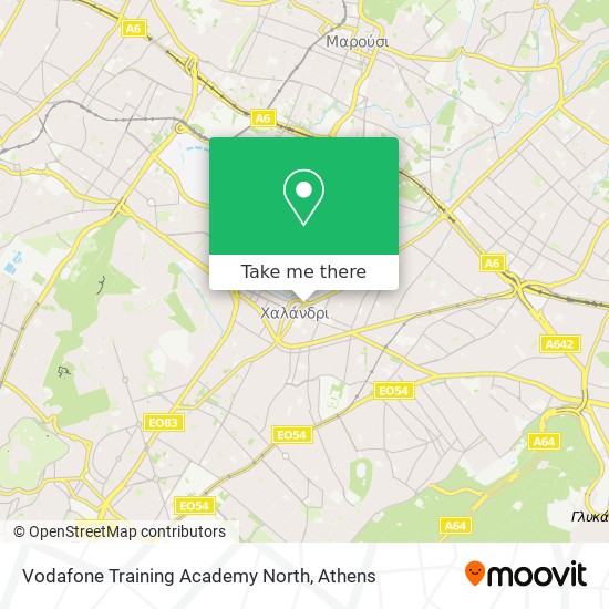 Vodafone Training Academy North map