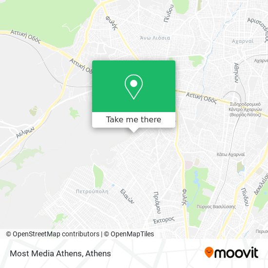 Most Media Athens map