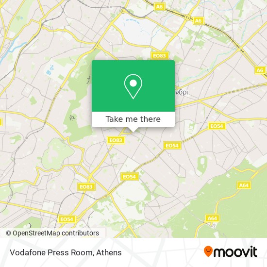 Vodafone Press Room map