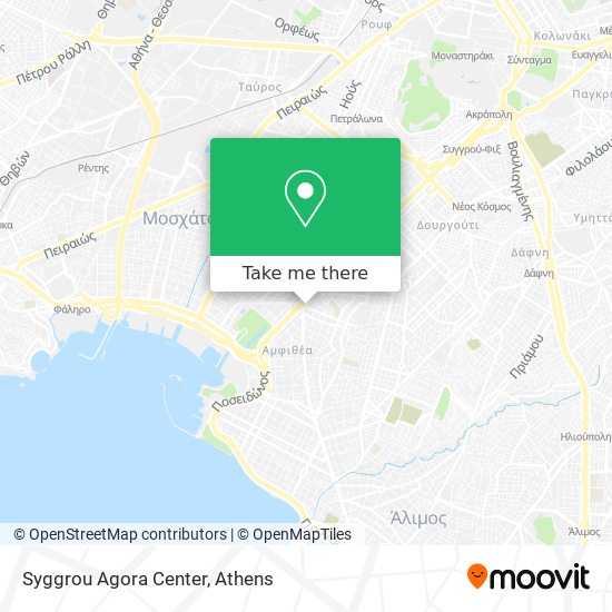Syggrou Agora Center map