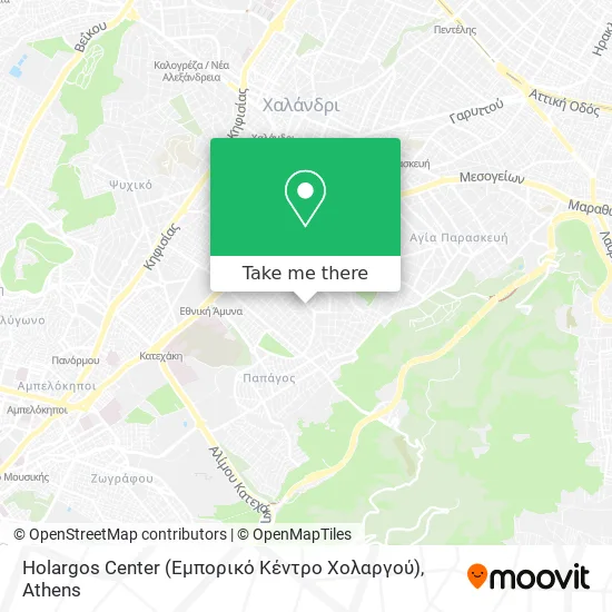 Holargos Center (Εμπορικό Κέντρο Χολαργού) map