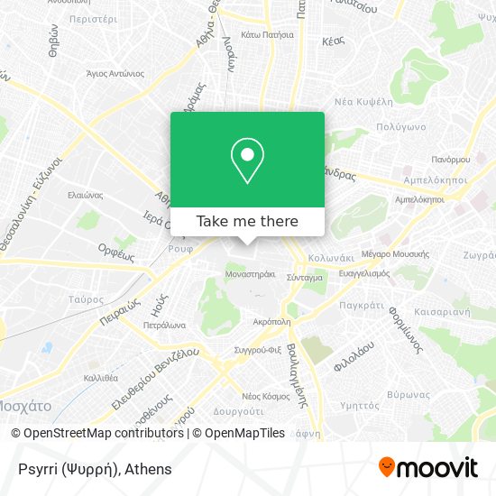 Psyrri (Ψυρρή) map