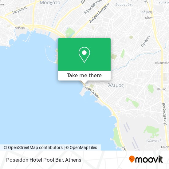 Poseidon Hotel Pool Bar map