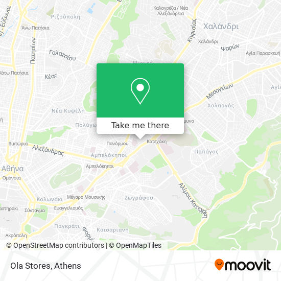 Ola Stores map