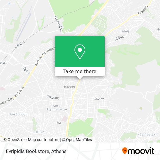 Evripidis Bookstore map