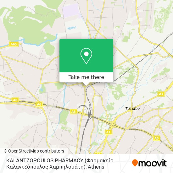 KALANTZOPOULOS PHARMACY (Φαρμακείο Καλαντζόπουλος Χαμπηλομάτη) map