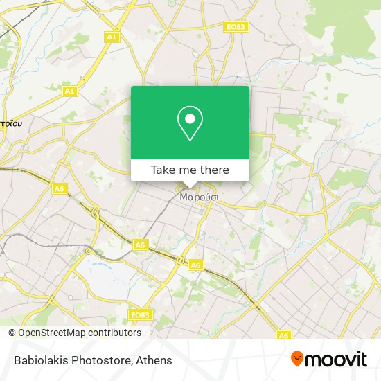 Babiolakis Photostore map