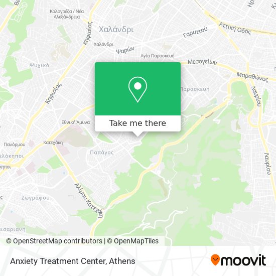 Anxiety Treatment Center map