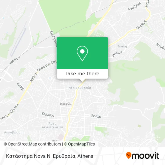 Κατάστημα Nova Ν. Ερυθραία map