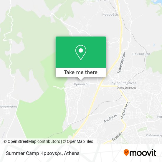 Summer Camp Κρυονερι map