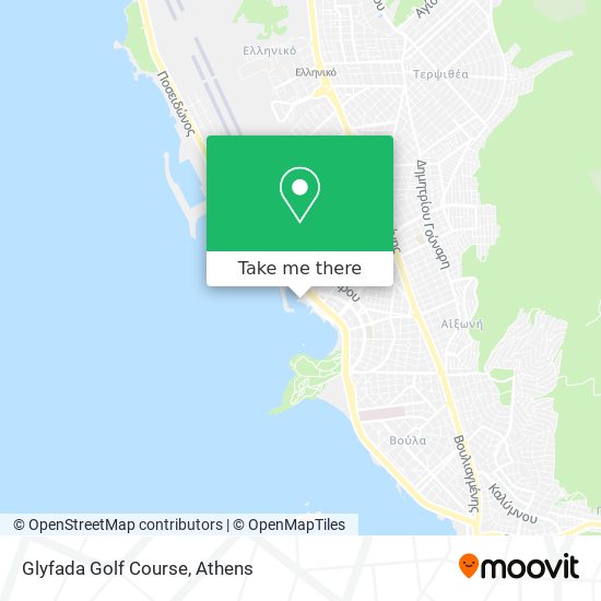 Glyfada Golf Course map