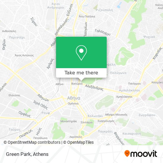 Green Park map