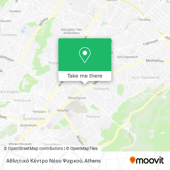Αθλητικό Κέντρο Νέου Ψυχικού map