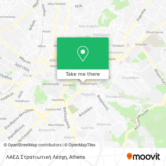 ΛΑΕΔ Στρατιωτική Λέσχη map
