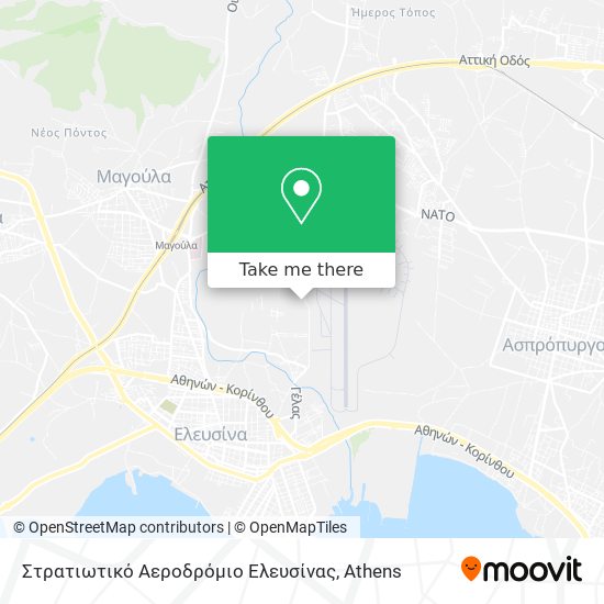 Στρατιωτικό Αεροδρόμιο Ελευσίνας map