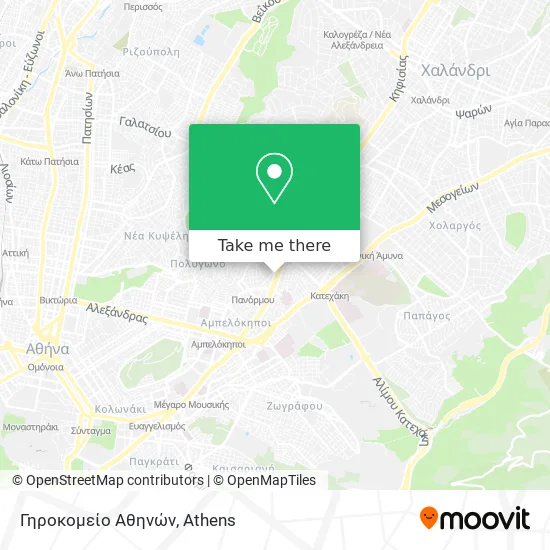 Γηροκομείο Αθηνών map