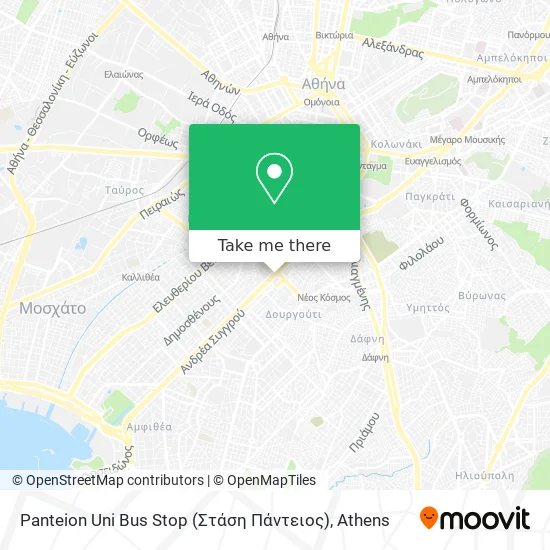Panteion Uni Bus Stop (Στάση Πάντειος) map