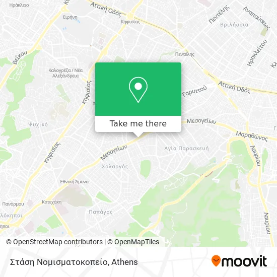 Στάση Νομισματοκοπείο map
