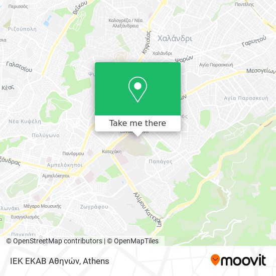 ΙΕΚ ΕΚΑΒ Αθηνών map