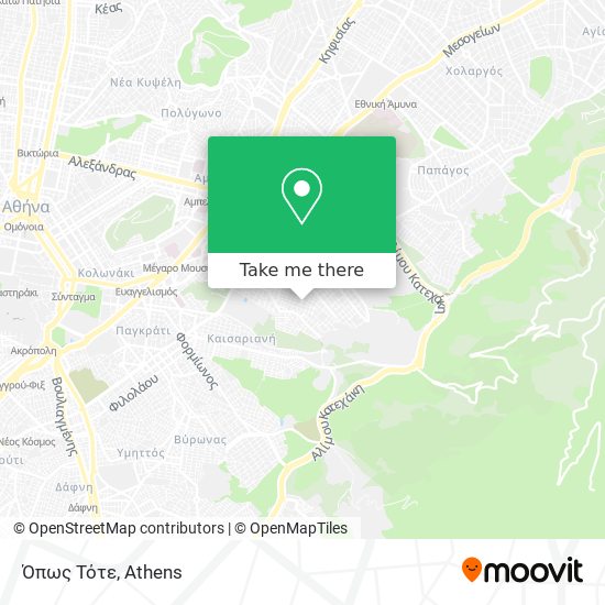 Όπως Τότε map