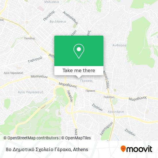 8ο Δημοτικό Σχολείο Γέρακα map