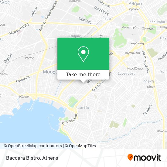 Baccara Bistro map