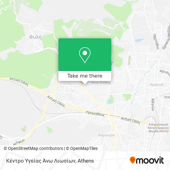 Κέντρο Υγείας Άνω Λιωσίων map