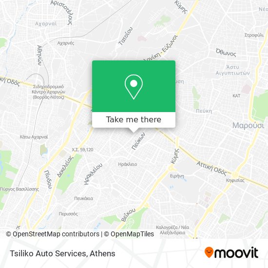 Tsiliko Auto Services map