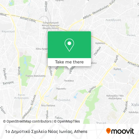 1ο Δημοτικό Σχολείο Νέας Ιωνίας map
