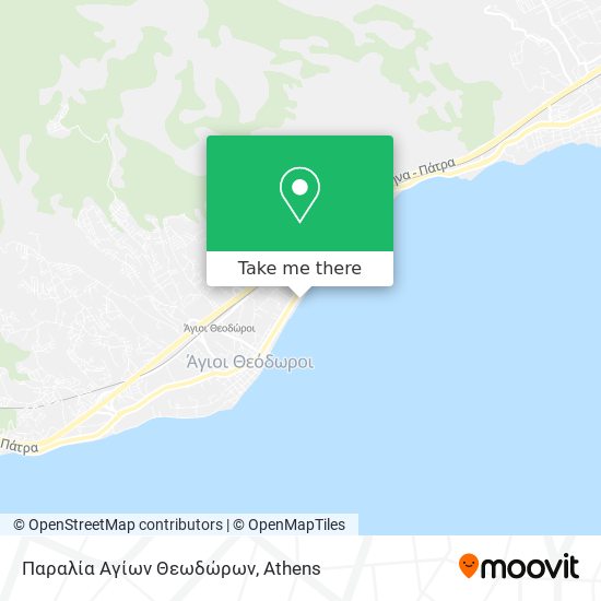 Παραλία Αγίων Θεωδώρων map