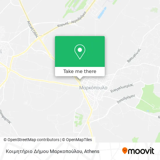 Κοιμητήριο Δήμου Μαρκοπούλου map