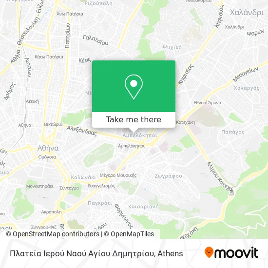 Πλατεία Ιερού Ναού Αγίου Δημητρίου map