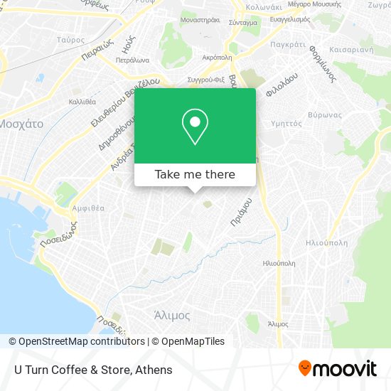 U Turn Coffee & Store map