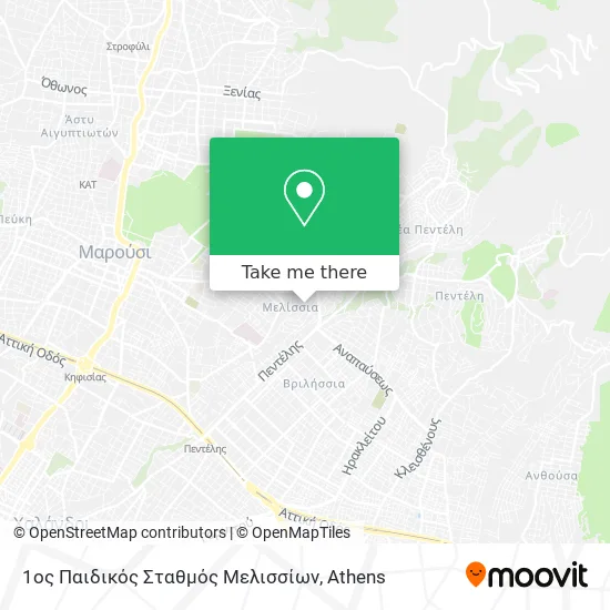 1ος Παιδικός Σταθμός Μελισσίων map