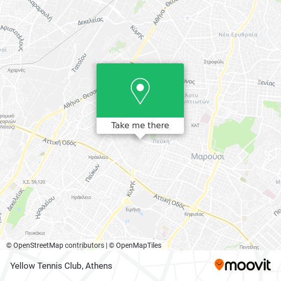 Yellow Tennis Club map