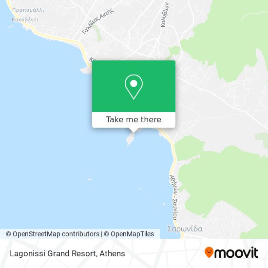 Lagonissi Grand Resort map