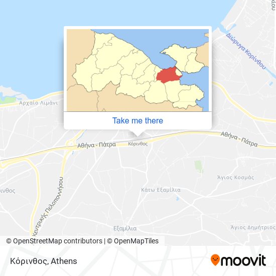 Κόρινθος map