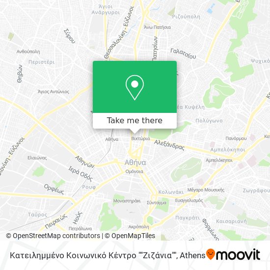 Κατειλημμένο Κοινωνικό Κέντρο ""Ζιζάνια"" map