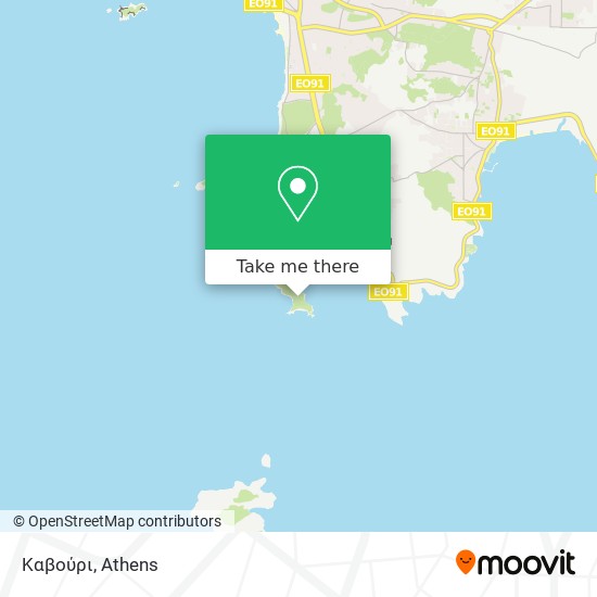 Καβούρι map