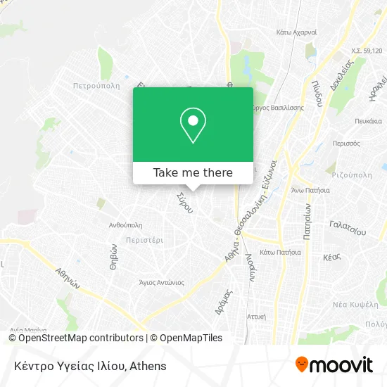 Κέντρο Υγείας Ιλίου map