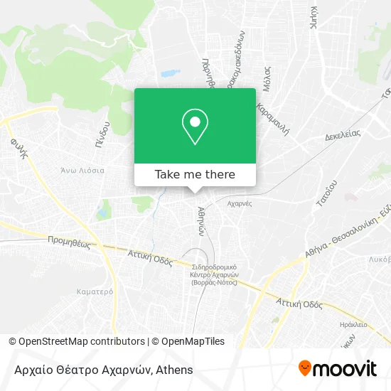 Αρχαίο Θέατρο Αχαρνών map
