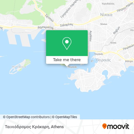 Ταινιόδρομος Κράκαρη map